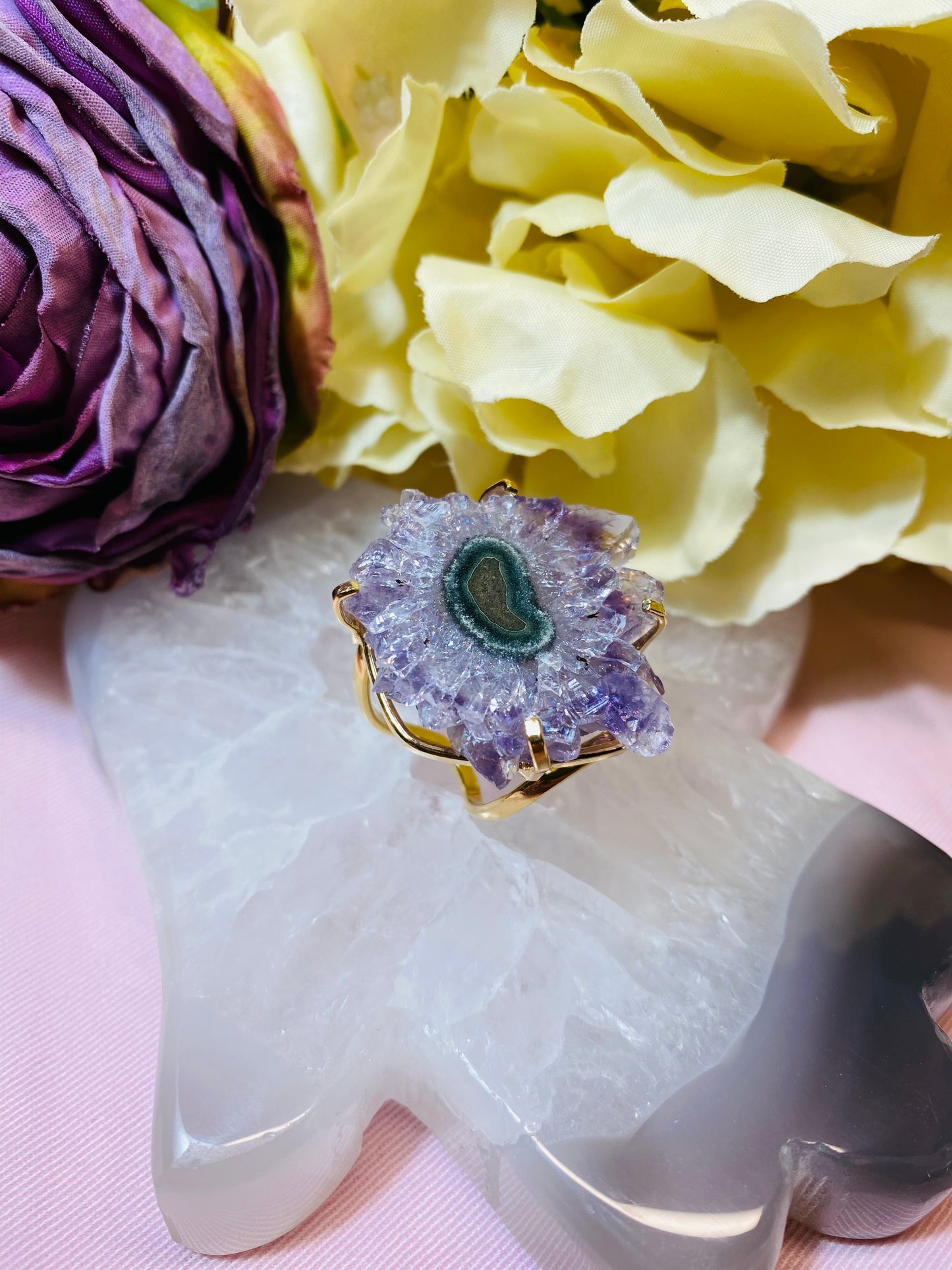 Bague Stalactite Améthyste