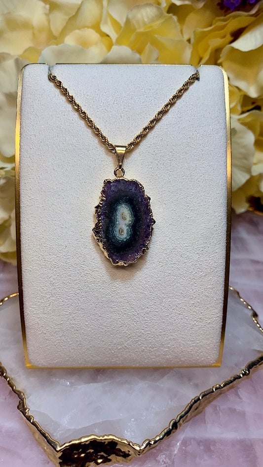 Pendentif Stalactite Améthyste