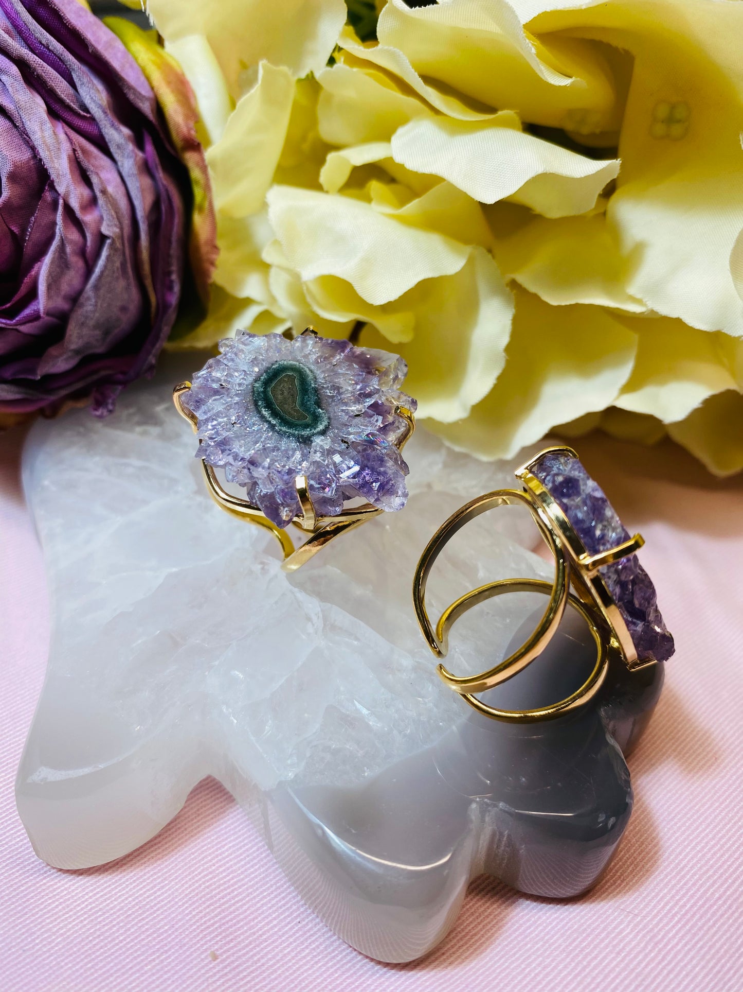 Bague Stalactite Améthyste