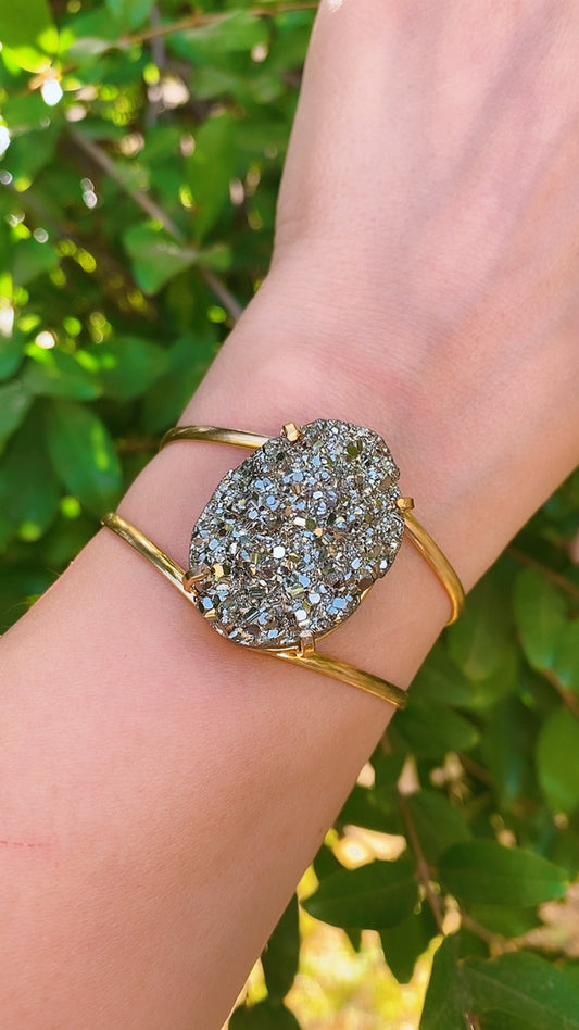 Bracelet Pyrite | Bijou Réussite, Abondance et Protection