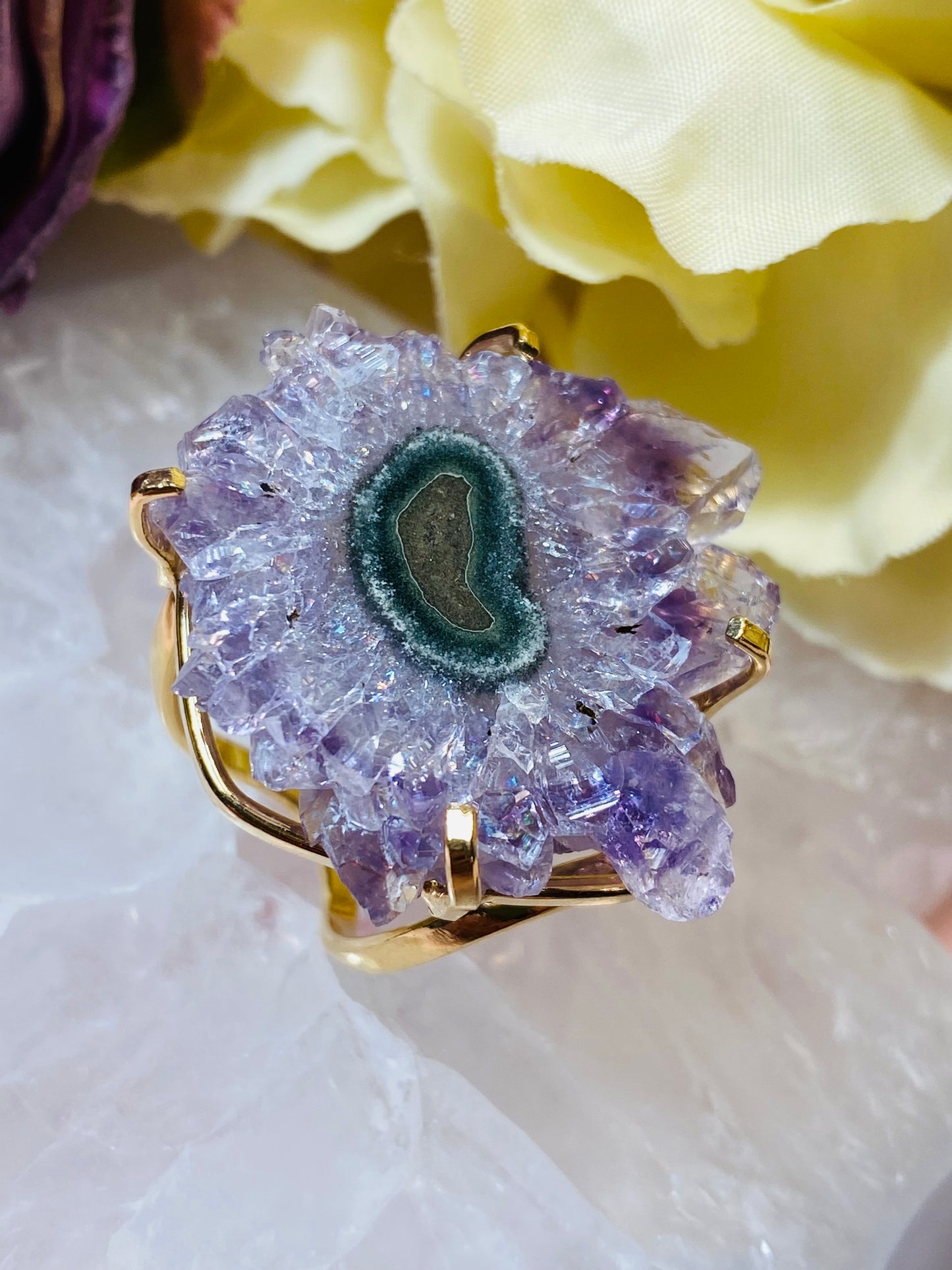 Bague Stalactite Améthyste