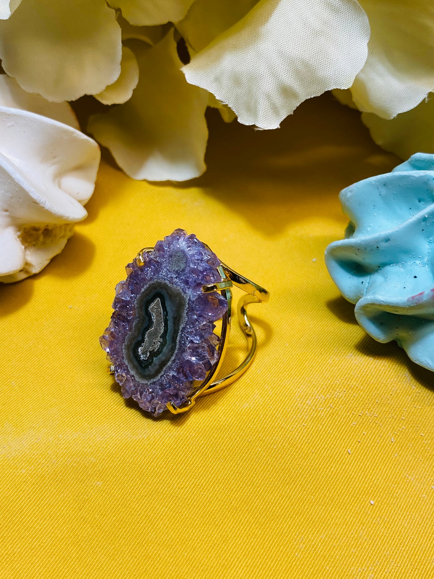 Bague Stalactite Améthyste