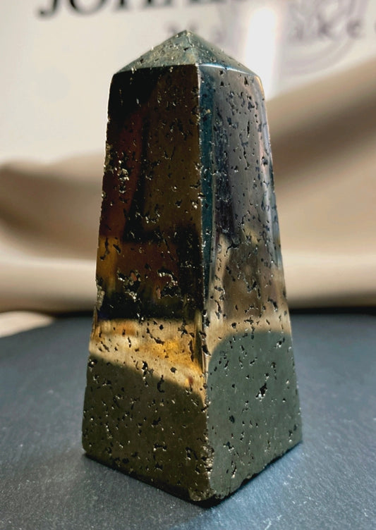 Pierre Pyrite Obélisque